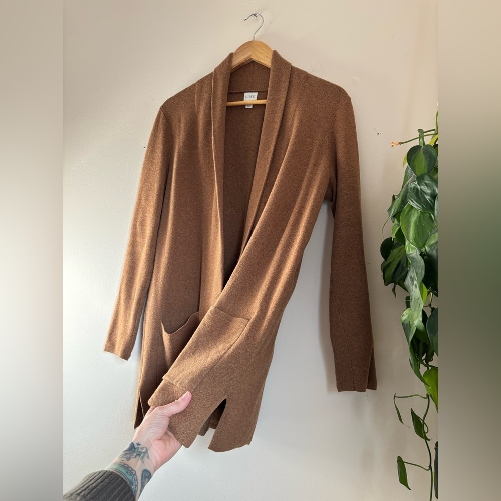 J. Crew Chelsea Sweater Blazer Cardigan In Heather Caramel - Picture 5 of 9